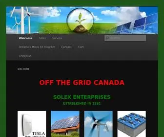 Offthegridcanada.com(Off The Grid Canada) Screenshot