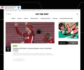 Offthepost.info(Football blog) Screenshot