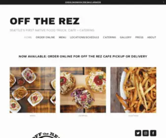 Offthereztruck.com(Off the Rez) Screenshot