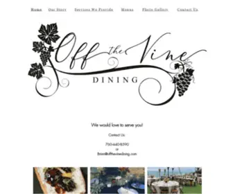 Offthevinedining.com(Catering Company) Screenshot