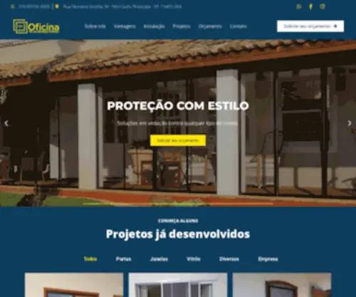 Oficinatelasmosquiteiras.com.br(Oficina Telas Mosquiteiras) Screenshot