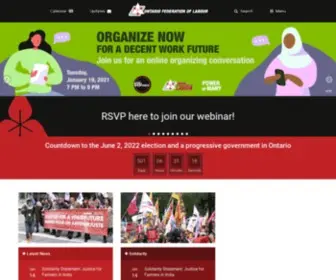OFL.ca(The Ontario Federation of Labour) Screenshot
