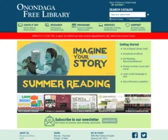 Oflibrary.org(Onondaga Free Library) Screenshot