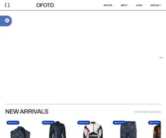 Ofotd.com(OFOTD, Creator-Powered Future Fashion Ecosystem) Screenshot