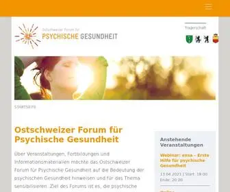 OFPG.ch(Ostschweizer Forum für Psychische Gesundheit) Screenshot