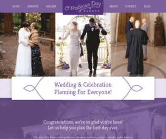 Ofrabjousdayevents.com(San Francisco Bay Area Wedding Planner) Screenshot