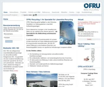 Ofru.com(OFRU Recycling) Screenshot