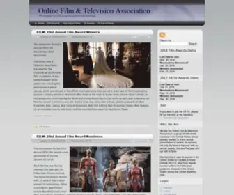 Oftaawards.com(We recognize the best in motion pictures and television) Screenshot