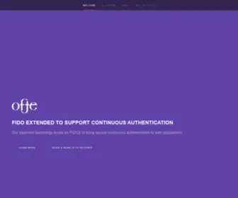 Ofte.io(Extend FIDO to Continuous Authentication) Screenshot