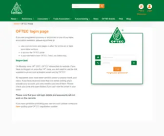 OfteCDirect.com(OFTEC Portal) Screenshot