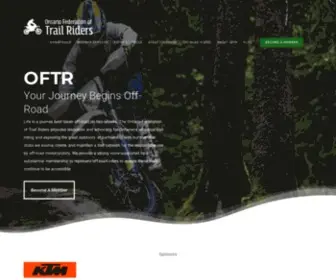 OFTR.ca(The Ontario Federation of Trail Riders (OFTR)) Screenshot