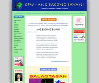 OFW-Bagongbayani.com(Mga tula at iba pang kathang handog sa OFWs) Screenshot