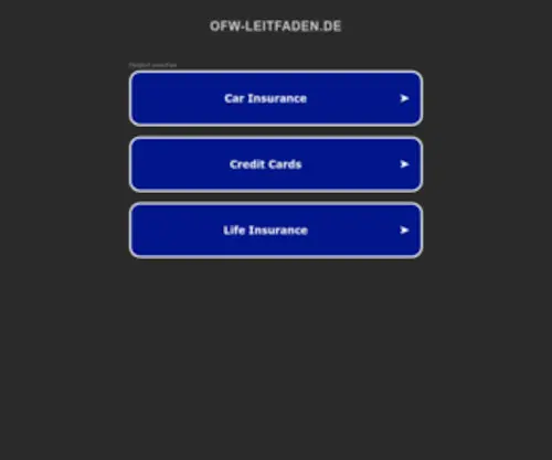 OFW-Leitfaden.de(Leitfaden für Wohnungslose) Screenshot