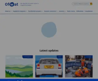 Ofwat.gov.uk(Home) Screenshot