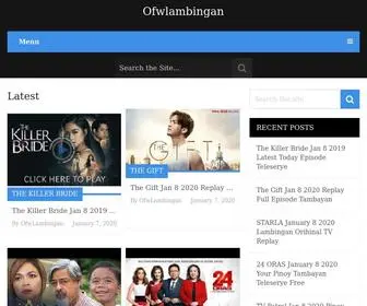 Ofwlambingan.su(Pinoy TV Shows) Screenshot