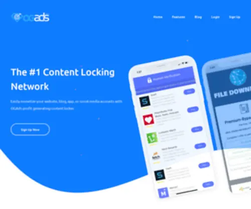 Ogads.com(OGAds Content Locking Network) Screenshot