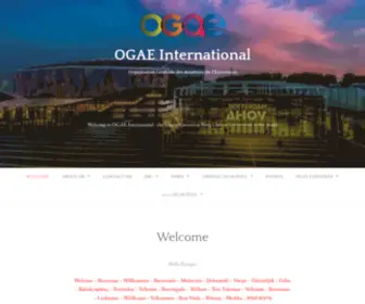 Ogaeinternational.org(OGAE International) Screenshot