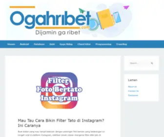 Ogahribet.com Screenshot