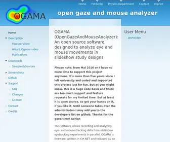 Ogama.net(OGAMA (OpenGazeAndMouseAnalyzer)) Screenshot