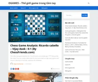 Ogames.vn(Thế giới game trong tầm tay) Screenshot