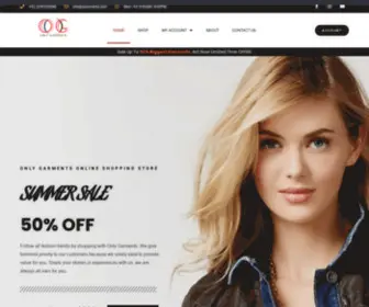 Ogarments.com(Only Garments Online Shopping Store) Screenshot