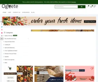 Ogbete.com.ng(Buy Fresh Foodstuff and Grocery in Enugu) Screenshot