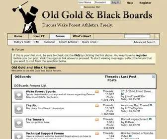 Ogboards.com(Old Gold and Black Forums) Screenshot