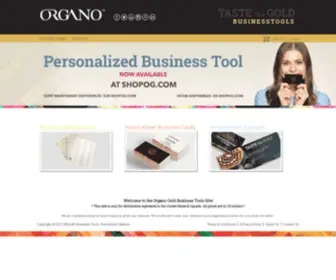 Ogbusinesstools.com(Organo Gold Business Tools Official Website) Screenshot