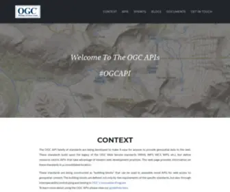 Ogcapi.org(OGC API) Screenshot