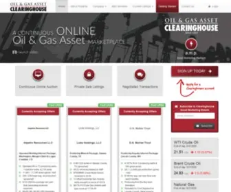 Ogclearinghouse.com(Oil & Gas Asset Clearinghouse) Screenshot