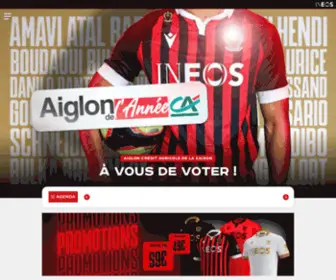 Ogcnice.fr(OGC Nice) Screenshot