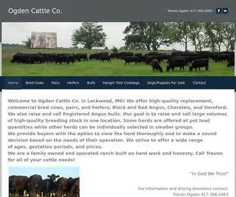 Ogdencattle.com(Cattle for sale. We are a family owned and operated ranch) Screenshot