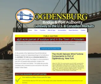 Ogdensport.com(Ogdensburg Bridge & Port Authority) Screenshot