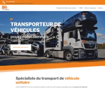 Oger-Transports.fr(Transporteur de véhicule pour professionnels) Screenshot