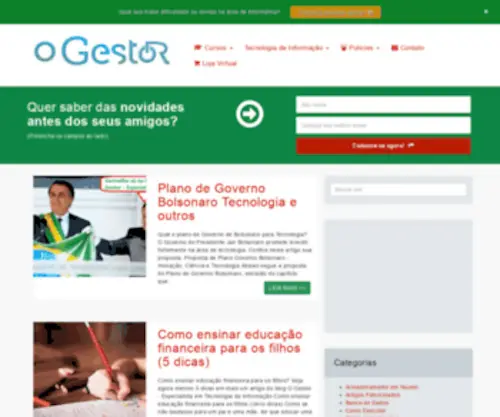 Ogestor.eti.br(Tecnologia da Informação) Screenshot