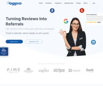 OggVo.com(Review management software) Screenshot