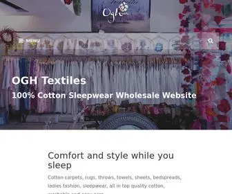 Oghtextiles.com.au(OGH Textiles) Screenshot