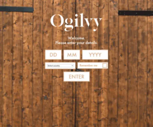 Ogilvyspirits.com(Welcome to Ogilvy Spirits) Screenshot