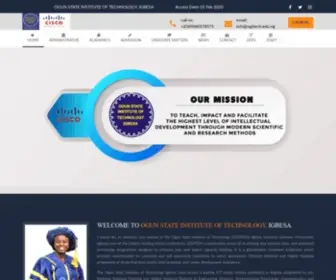 Ogitech.edu.ng(Ogun State Institute Of Technology) Screenshot