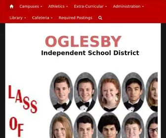 Oglesbyisd.net(Oglesby Independent School District) Screenshot