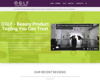 OGLF.org((Our Good Living Formula) Beauty Product Reviews) Screenshot