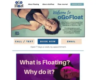 Ogofloat.ca(Float Therapy) Screenshot