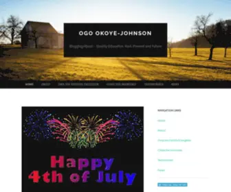 Ogookoye-Johnson.net(Blogging About) Screenshot