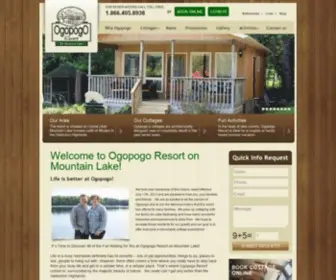 Ogopogoresort.com(Ogopogo Resort) Screenshot