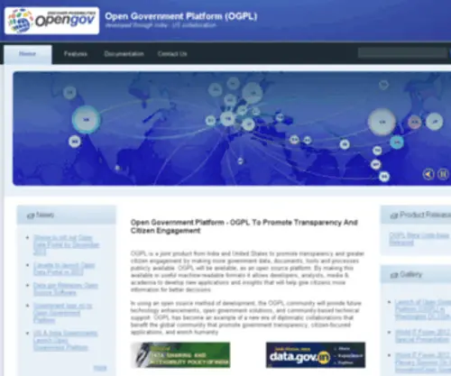 OGPL.gov.in(Open Government Platform) Screenshot