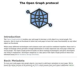 OGP.me(The Open Graph protocol) Screenshot
