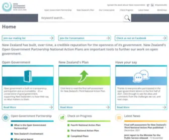 OGP.org.nz(Open Government Partnership) Screenshot