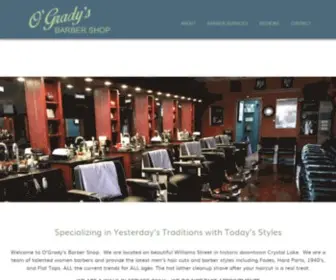 Ogradysbarbershop.com(Downtown Crystal Lake) Screenshot