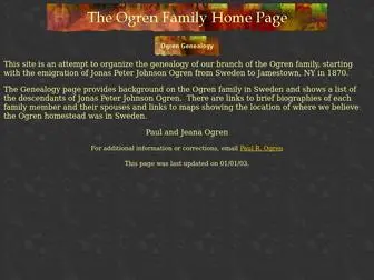 Ogren.org(Ogren Family) Screenshot