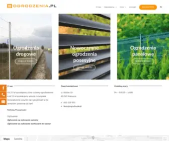 Ogrodzenia.pl(Nowoczesne ogrodzenia posesyjne i drogowe) Screenshot